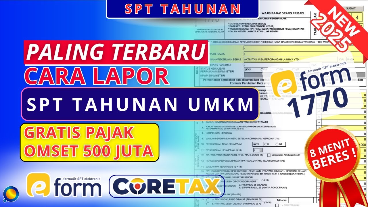 Cara Lapor SPT Tahunan UMKM Omset 500 Juta