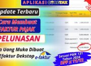 Cara Membuat Faktur Pajak Pelunasan di Coretax e-Faktur