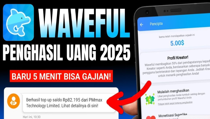 Cara Cepat Monetisasi Waveful Apk Agar Dapat Dolar Gratis