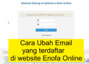 Cara Ubah Email yang Terdaftar di Web Enofa Online Terbaru