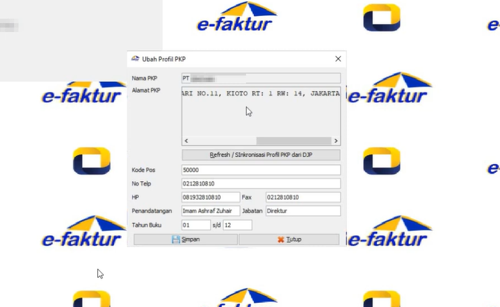 Tutorial Pindah Alamat dan Sinkronisasi Profil PKP di Aplikasi e-Faktur