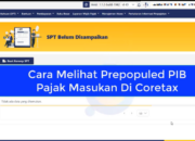 Cara Melihat Prepopulated Pajak Masukan PIB di Coretax